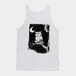 Midnight Owl Hunt for Dinner Tank Top